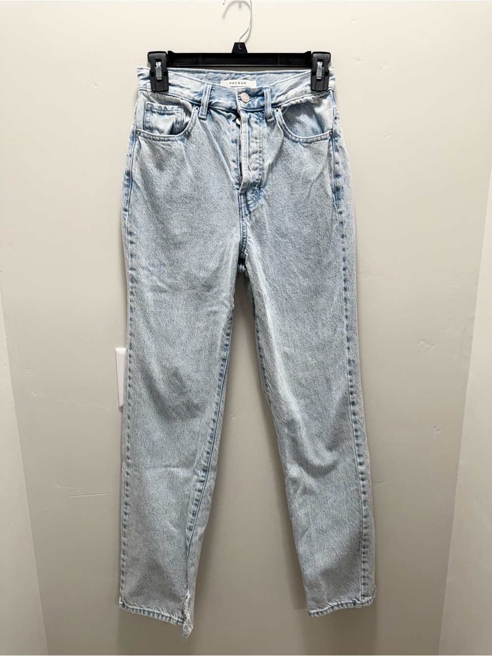 PacSun Light Blue High-Rise Straight Jeans